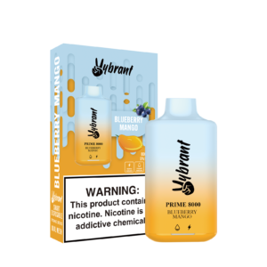 Blueberry Mango 8000 Puffs by VyBrant offers a delicious blend of blueberry and mango flavors in a disposable vape.