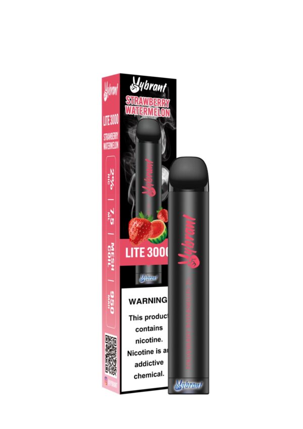 VyBrant Strawberry Watermelon Lite 3000 Puffs - Single, a refreshing strawberry watermelon vape experience.