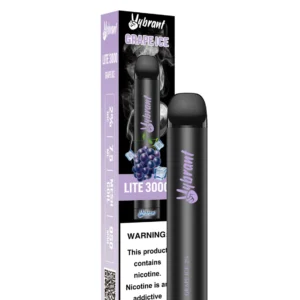 Grape Ice Lite 3000 Puffs by VyBrant offers a refreshing Grape Ice vape experience in a convenient disposable format.