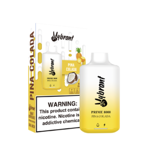 Pina Colada 8000 Puffs by VyBrant, delivering a tropical flavor experience in a convenient vape.