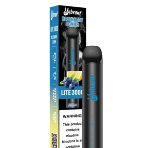 Blueberry Lemon Lite 3000 Puffs by VyBrant offers a refreshing blueberry lemon vape experience. Perfect for on-the-go enjoyment.