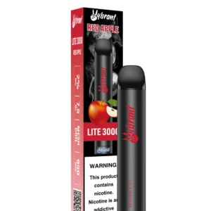 Red Apple Lite 3000 Puffs - Single by VyBrant offers a delicious red apple vape flavor in a sleek design.