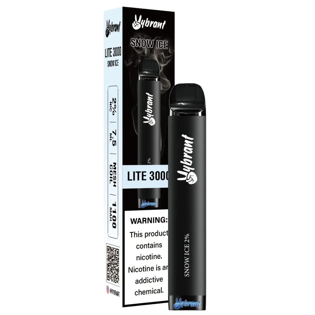 VyBrant Snow Ice Lite 3000 Puffs - Single, featuring refreshing Snow Ice Flavor Vape for a cool vaping experience.
