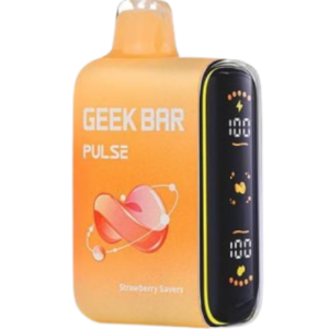 GEEK BAR PULSE DISPOSABLE 15K PUFF STRAWBERRY SAVERS