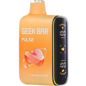GEEK BAR PULSE DISPOSABLE 15K PUFF STRAWBERRY SAVERS